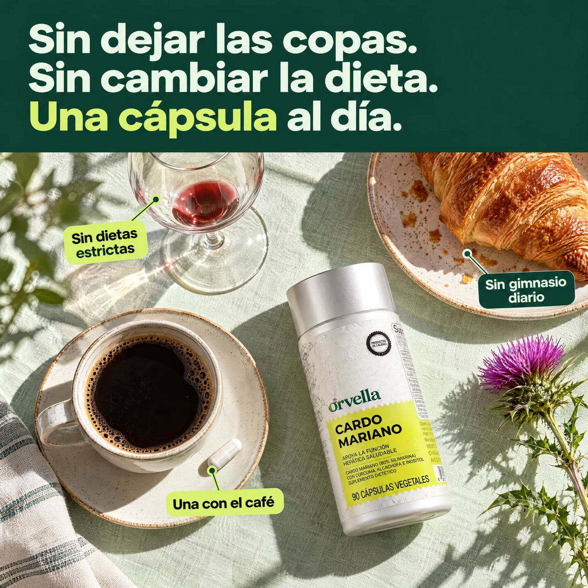 Una cápsula de Orvella al día, con el café
